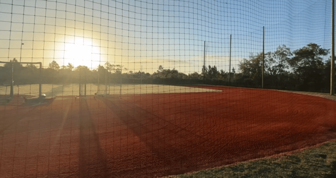 Sunset over the DDLA baseball field