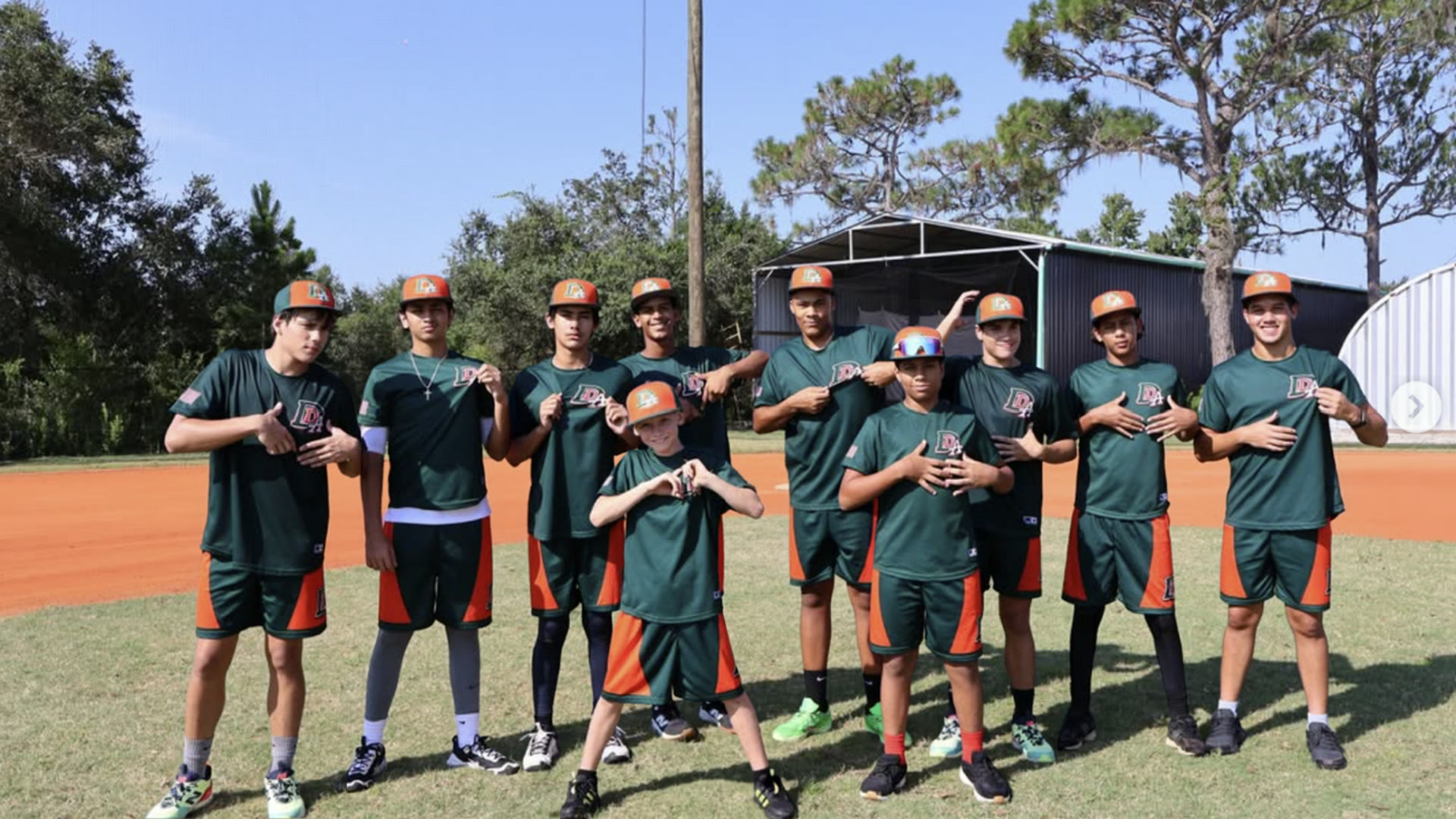 DDLA team on the field